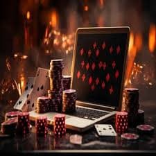 Meja Ceme Online di 777win apk dengan dealer langsung dan pemain yang mengumpulkan kartu mereka